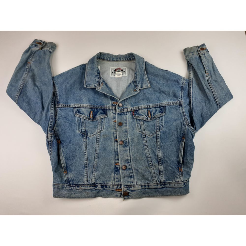 VTG LEVIS TRUCKERS WOMANS JEAN JACKET SZ L